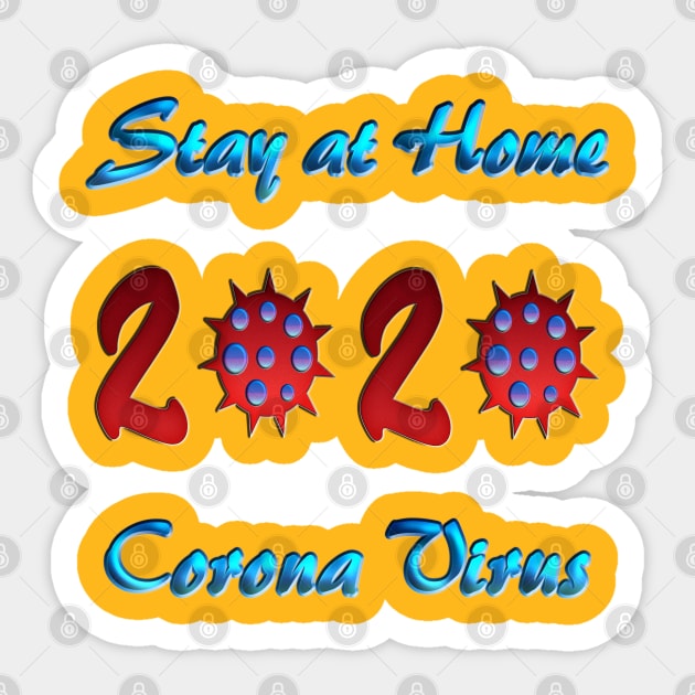 Stay at home 2020 corona virus Sticker by imdesign